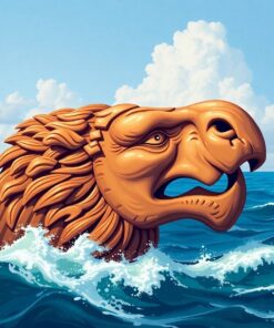 Carved Figurehead Realistic Seas Paint By Numbers