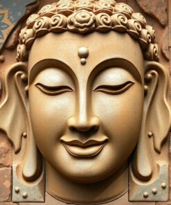 Carved Realistic Buddha Face Paint By Numbers