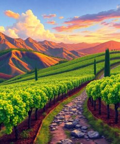 Volcanic Vineyard Paint Numbers