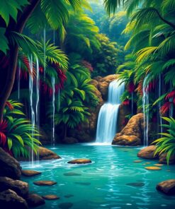 Jungle Waters Paint Numbers