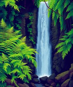 Vintage Ferns Paint Numbers