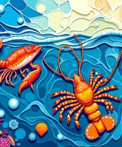 Catching Coastal Crustaceans Paint By Numbers