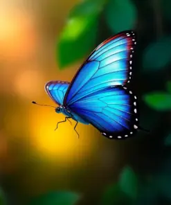 Catching The Blue Morpho paint by numbers
