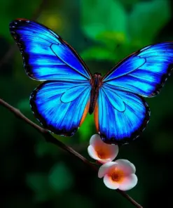 Catching The Blue Morpho Paint By Numbers