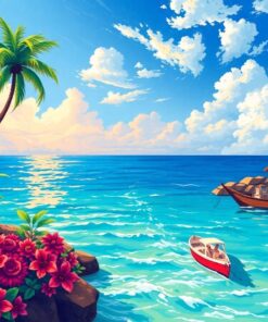 Catching The Caribbean Breeze Paint By Numbers