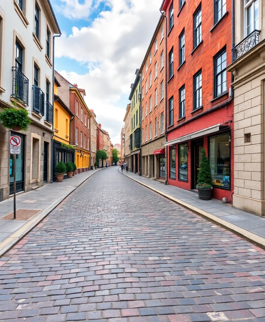 Cobblestone European Streets