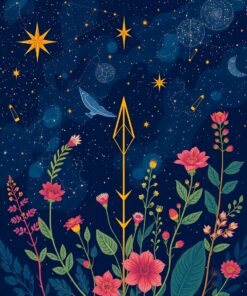 Botanical Night Paint Numbers