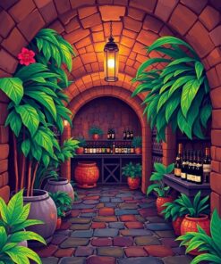 Cellar In The Tropics Paint By Numbers