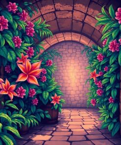 Tropical Bloom Paint Numbers