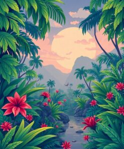 Jungle Paradise Paint Numbers