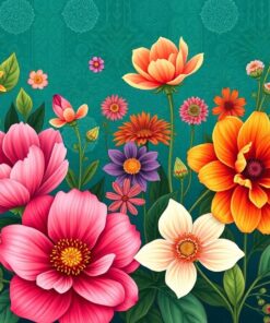 Celtic Exotic Vintage Blooms Paint By Numbers