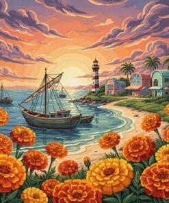 Cempasuchil By Vintage Shores Paint By Numbers