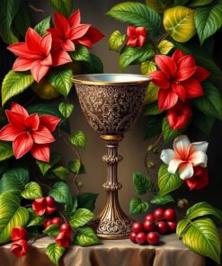 Tropical Vines Paint Numbers