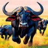 Cape Buffalo Paint Numbers