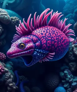 Charted Tropical Abyssal Eel Paint By Numbers