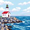 Charting The Coastal Beacon Paint By Numbers