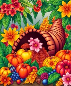 Thanksgiving Bounty Paint Numbers