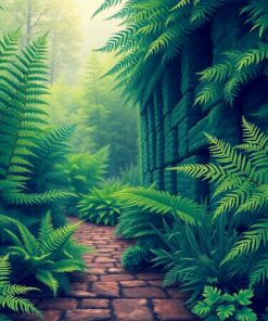 Realistic Ferns Paint Numbers