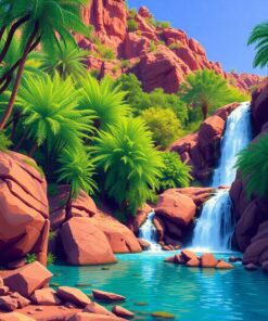 Fern Falls Paint Numbers