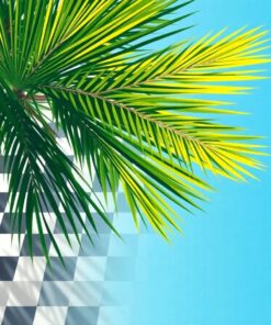 Checkerboard Beneath The Palm Paint By Numbers