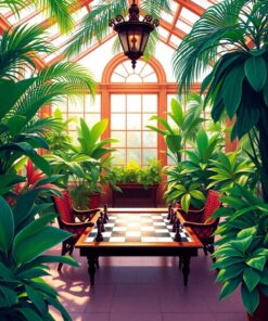 Tropical Greens Paint Numbers