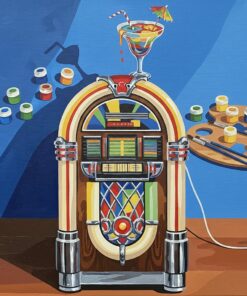 Chrome Jukebox Vintage Drink Paint By Numbers