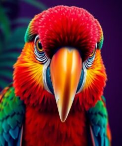 Macaw Gaze Paint Numbers