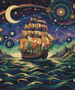 Cinematic Night Voyage Paint By Numbers