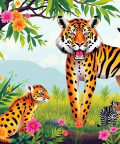 Cinematic Summer Safari Paint By Numbers