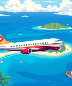 Classic Airliner Island Arrival Paint By Numbers