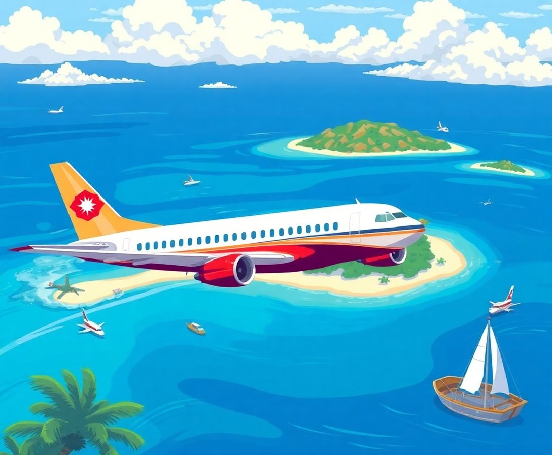 classic-airliner-island-arrival-paint-by-numbers-kit