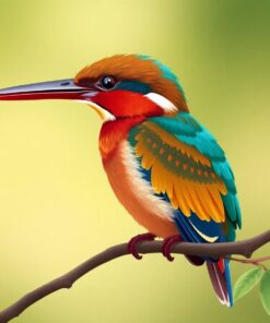 Classic Amazonian Kingfisher Paint By Numbers