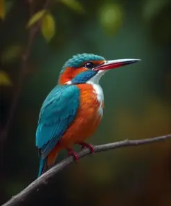 Classic Amazonian Kingfisher Paint By Numbers