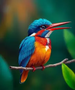 Classic Amazonian Kingfisher Paint By Numbers