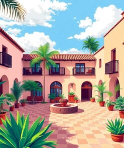 Hacienda Courtyard Paint Numbers