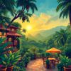 Jungle Terrace Paint Numbers