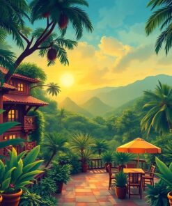 Jungle Terrace Paint Numbers