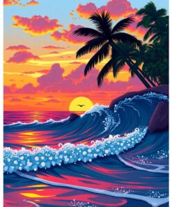 Evening Waves Paint Numbers