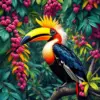 Classic Hornbill Canopy Paint By Numbers