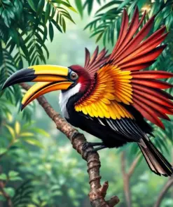 Classic Hornbill Canopy Paint By Numbers