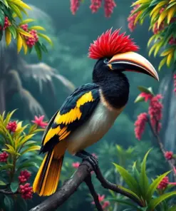 Classic Hornbill Canopy Paint By Numbers