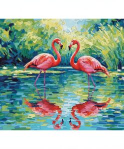 Classic Impressionist Flamingo Waters Paint By Numbers