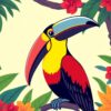 Rainforest Toucan Paint Numbers