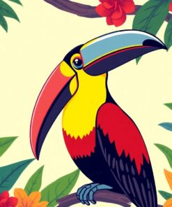 Rainforest Toucan Paint Numbers
