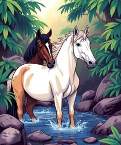 Stream Equines Paint Numbers