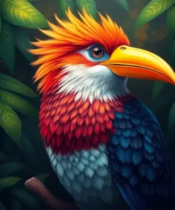 Classic Keel Billed Portrait paint by numbers