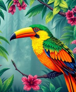 Classic Rainforest Avian Pursuit Paint By Numbers