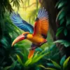 Classic Rainforest Avian Pursuit Paint By Numbers