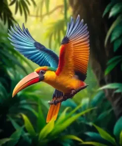 Classic Rainforest Avian Pursuit Paint By Numbers