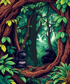 Tree Hollow Paint Numbers